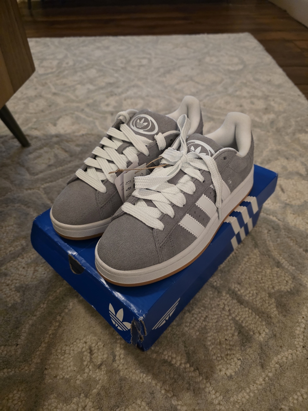Adidas Campus 00s J Grey White Size 6.5Y Women’s 8 New In Box